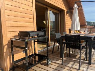 Splendide appartement style chalet classé 4 étoiles, terrasse face à la montagne - La Bresse - 6
