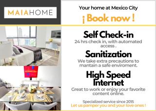 Kahlo MaiaHome- Beautiful Apartment steps from Condesa - 4 Beds - Parking - 8