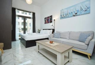 Modern fully equipped studio with terrace - Joya Verde - JVC - Dubai - 7
