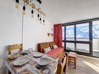 Studio Lumineux 4 Pers, Accès Pistes, Balcon SO, Près Commerces et Remontées, Non Fumeur, Animaux Refusés - FR-1-344-990 - Les Menuires - 0