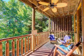 Multi-Level Porch in Forest Smoky Mountain Cabin! - Sevierville - 3