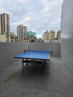condominio clube com piscina climatizada com fechamento em vidro - Vila Caiçara - Praia Grande 4 adultos e 1 criança até 12 anos - Praia Grande - 1