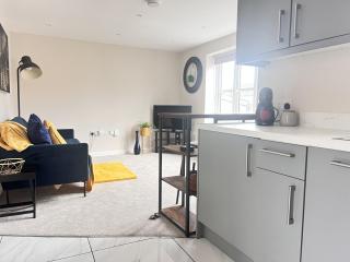 Brand New 1 Bed Apartment, 5min Drive to Racing & Main Strip, with Electric Parking Bay & Terrace LONG STAY WORK CONTRACTOR LEISURE - CITRINE - Newmarket - 9