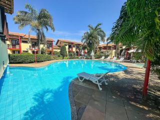 Casas com 2 ou 3 suítes no Residencial Jerusalem 2,frente mar em Coroa Vermelha (BA), condomíonio com piscina, sauna e portaria 24hrs atravessou a rua está no mar. - Santa Cruz Cabrália - 3