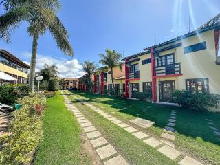 Casas com 2 ou 3 suítes no Residencial Jerusalem 2,frente mar em Coroa Vermelha (BA), condomíonio com piscina, sauna e portaria 24hrs atravessou a rua está no mar. - Santa Cruz Cabrália - 1