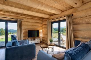 Domek w górach z balią jacuzzi Asina Chata Zawoja - 1