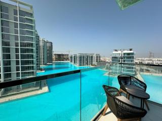 Manzil - 2Br Apt nr Downtown w Lagoon & Burj View - Dubai - 7