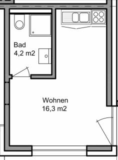 Ruhige, gemütliche 1-Zimmer-Wohnung nahe FFM - Bad Vilbel - 1