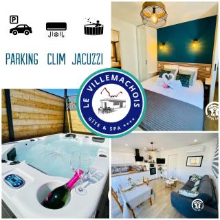 Gîte & Spa Le Villemachois - 4 étoiles - Jacuzzi couvert - Calme et Indépendant - Clim - Parking - 5 min Carcassonne - Villemoustaussou - 0