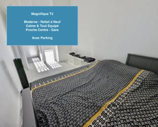 Magnifique T2 refait à neuf - Calme & Tout Equipé avec Parking - Grenoble - 8