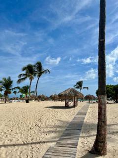 Fully renovated Beachfront 1BR Condo in the gated Stanza Mare community with a private beach, pool, onsite restaurant and modern amenities such as refrigerator, dishwasher, filtered water, microwave, BBQ, washer dryer, bamboo linens, free Wi-Fi - Punta Cana - 4