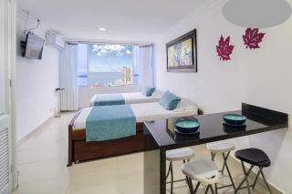 EC-AL APARTAESTUDIO CERCA AL MAR CON AIRE ACONDICIONADO WIFi Y PISCINA - Cartagena - 9