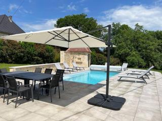 authentique grange rénovée avec piscine, jacuzzi - Thégra - 0
