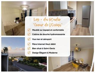 Cosy Studio Coeur de l'Océan vue mer et aéroport - Saint-Denis - 8