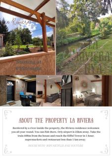 La RIVIERA maison avec rivière et jardin 35Mins de PARIS RER C à 600m pour Tour Eiffel ORLY airport 25km Restaurants et supermarchés proches - 3