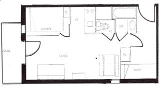Appartement centre village, 6 personnes, 1 chambre, 1 coin montagne - VLI44 - Beaufort - 2