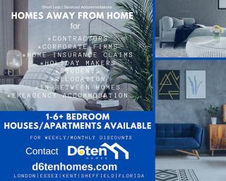 London Serviced Accommodation E10 x DM 4 Weekly x Monthly Offers x Leyton x by D6ten Homes Ltd - Londra - 9