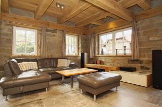 moderne Ferienwohnung mit Kamin, Sauna, Terrasse - Ferienhaus Stenhuus FeWo 01 - Wiek auf Rügen - 9