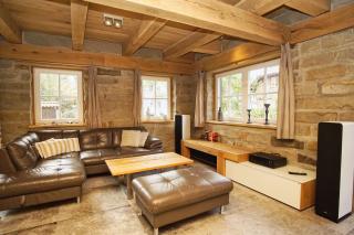 moderne Ferienwohnung mit Kamin, Sauna, Terrasse - Ferienhaus Stenhuus FeWo 01 - Wiek auf Rügen - 6
