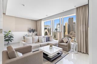 1BR Apt with a Sofa Bed, Pool, Gym & Burj Khalifa View - Dubai - 0