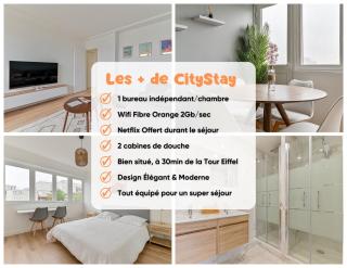 CityStay full brand new appartement 3 bedrooms 5min to Paris - Bagnolet - 7