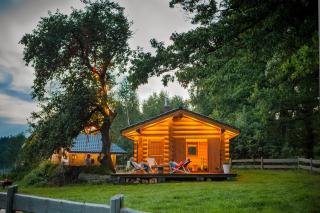 Saunowisko w Krągu - domy Niebieski i Żółty - Krąg - 8