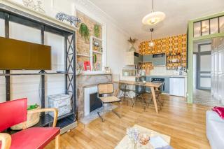 Esprit vintage: lit double, balcon, wifi, équipé+ - Grenoble - 7