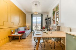 Esprit vintage: lit double, balcon, wifi, équipé+ - Grenoble - 6