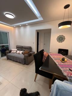 Apê canto do forte,próx praia,centro,garagem,Port 24hs,streaming e Wi-Fi grátis - Praia Grande - 5