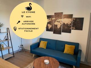 T2 4 pers face gare SNCF Appart Hotel le Cygne 2 - Bourges - 0
