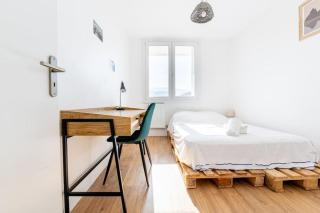 4 personnes - 2 chambres -fibre - balcon - confort - Grenoble - 9