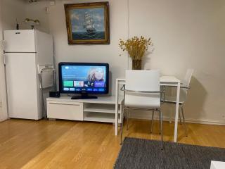 Nice Apartment with1 bedroom Separate living room with a sofa bed and a tiny kitchen a bathroom located in Nordstrand near by the Sea for 3 guests with a garden and grill with sea view just outside the apartment - 7