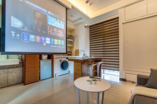 1B1b Cinema, Kitchen, Bathtub, Desk, 1.5min to MRT • 1房1衛 家庭戲院、廚房、浴缸、書桌,1.5分到市府捷運 - Taipei - 4