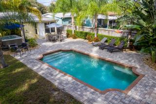 Turtles Nest Pool Home ~ Hot Tub ~ Walking Distance to the Beach - 821 E. 11th - New Smyrna Beach - 0