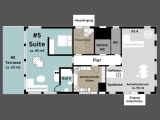 Haus zwischen den Wehlen bei Büsum, 16 Personen - 9