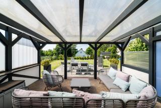 Ferienhaus Landlust - Erholung mit Fasssauna und Whirlpool nahe Binz! - Zirkow - 9