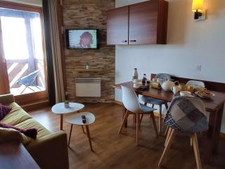 Charmant appartement rénové, 4 pers, 28m², accès direct pistes, balcon et équipements modernes - FR-1-545-37 - 0