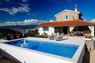 Romantic stone villa with pool, panoramic sea view near the beach - by Traveler tourist agency Krk ID 2134 - Vrbnik - 0