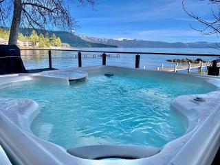 Lakeside Escape - Beautiful Lakefront, Pier, Wood Fireplace, Private Hot Tub - Tahoe Vista - 0