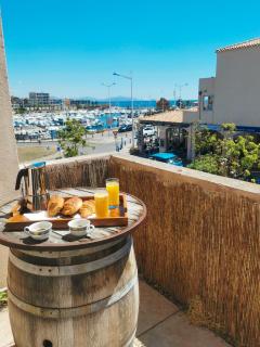 Terrasse vue Mer et port, hyper centre - Sausset-les-Pins - 0