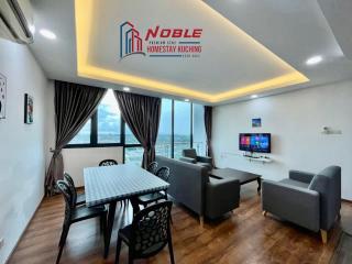 Noble Vivacity Jazz 2 Cozy City View 8pax - Kuching - 0