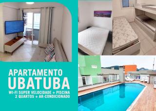 Apartamento Ubatuba Itaguá - ar - wifi - Ubatuba - 9