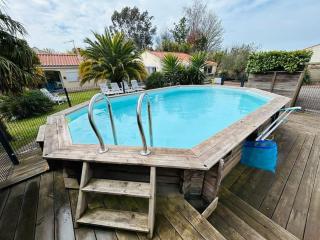"VILLA DUPUY" Maison avec jardin clos arboré, 8 personnes, piscine bois privative - Talmont - 8