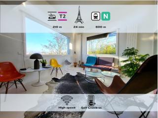 360 : Superbe maison, rooftop, vue Tour Eiffel, T2 - Meudon - 9