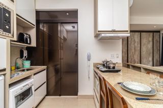 Studio moderno em condomínio de luxo pé na areia - Santos - 9
