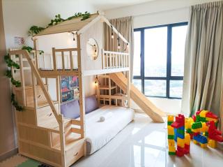 Japandi Family Play Suite with Slide Bunk Bed - Kajang - 4