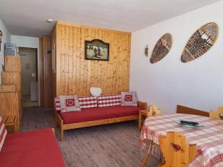 Studio lumineux cabine ski-in/ski-out, 3/4 pers, vue pistes - FR-1-181-2595 - 0