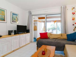 Appartement T3 avec terrasse, véranda et piscine, à 100m de la mer! Parking, animaux acceptés - FR-1-409-179 - Gruissan - 1