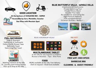BLUE BUTTERFLY Luxury Pool Villa Koh Samui 5 Bedrooms - Koh Samui - 9