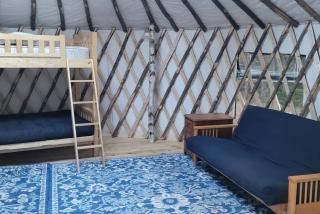 Allie Mae Yurt nestled in the woods - Brownfield - 2